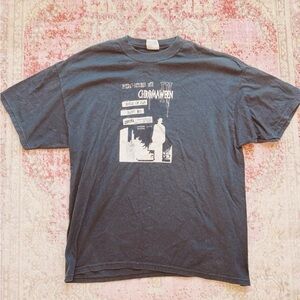 Hanes HeavyWeight, Men’s Vintage Graphic Black T-Shirt